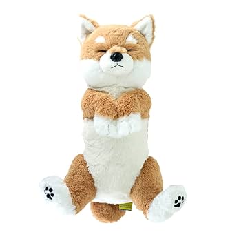Amazon.co.jp: サンレモン ひざ わんこ 柴犬 ベージュ すやすや